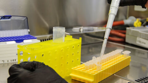 Laborausrüstung zur Vorbereitung von Proben