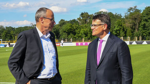 Eröffnung DFB-Akademie Boris Rhein und Innenminister Peter Beuth