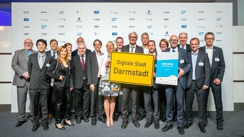 Gruppenbild Auftakt Digitalstadt Darmstadt