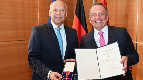 Roman Poseck mit Ulrich Neeb